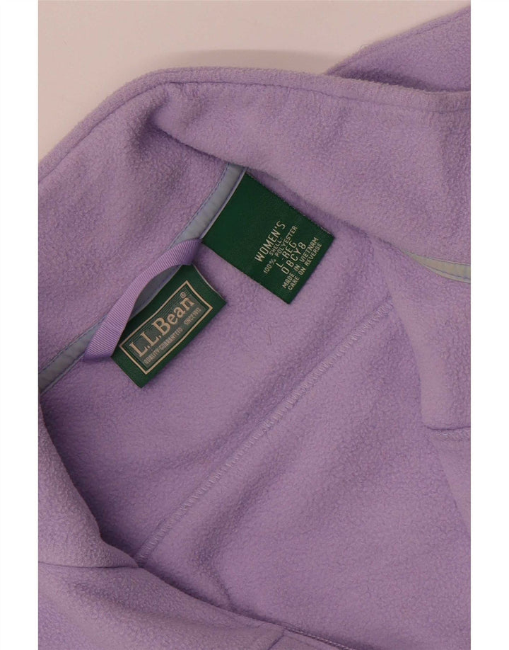 Damska kurtka polarowa L.L.Bean Liner UK 16, duża fioletowa