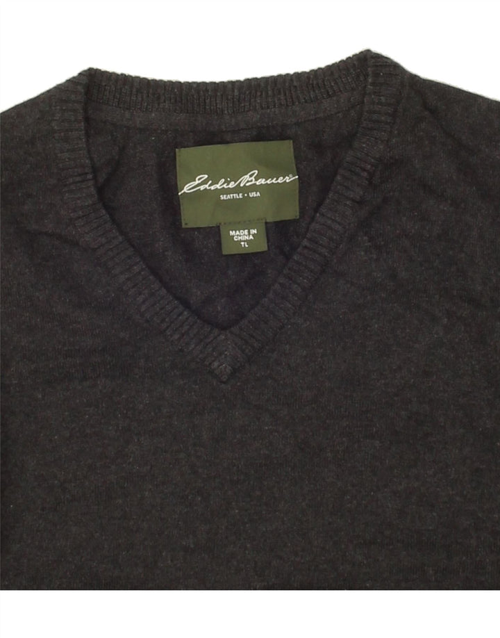 EDDIE BAUER Mens Vest Tank Top Large Grey Cotton Vintage Eddie Bauer and Second-Hand Eddie Bauer from Messina Hembry 