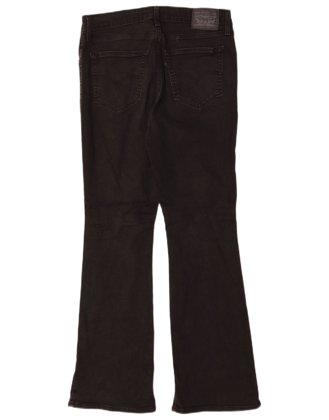 Damskie jeansy Levi's 725 z wysokim stanem Bootcut W31 L30 Czarna bawełna