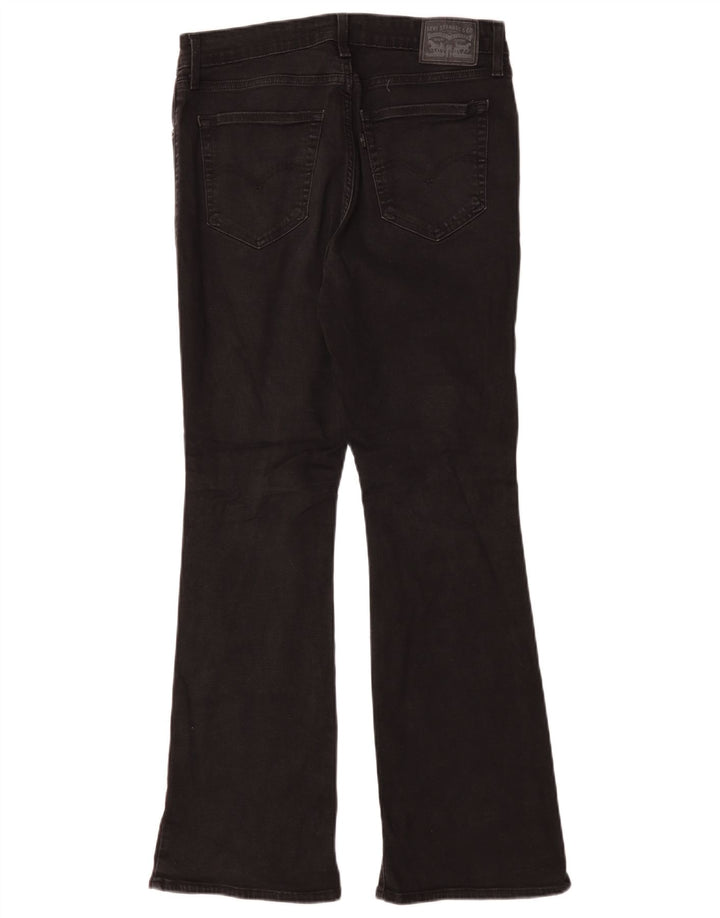 Damskie jeansy Levi's 725 z wysokim stanem Bootcut W31 L30 Czarna bawełna