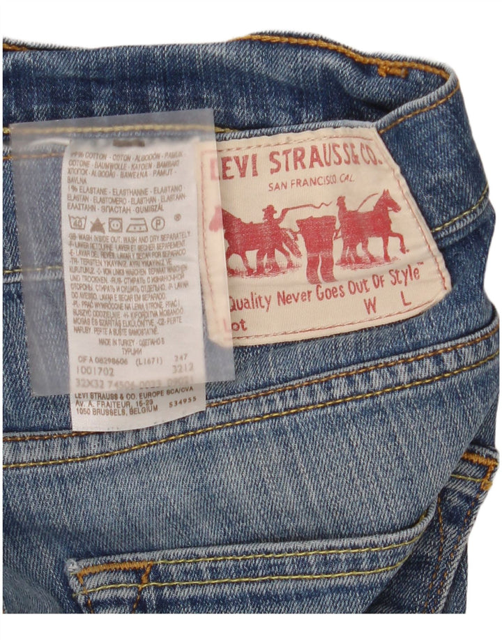 Męskie proste dżinsy Levi's W32 L32 Niebieskie bawełniane