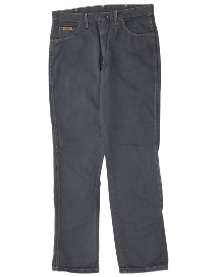 Męskie jeansy Wrangler Texas Straight W34 L34 Szara bawełna