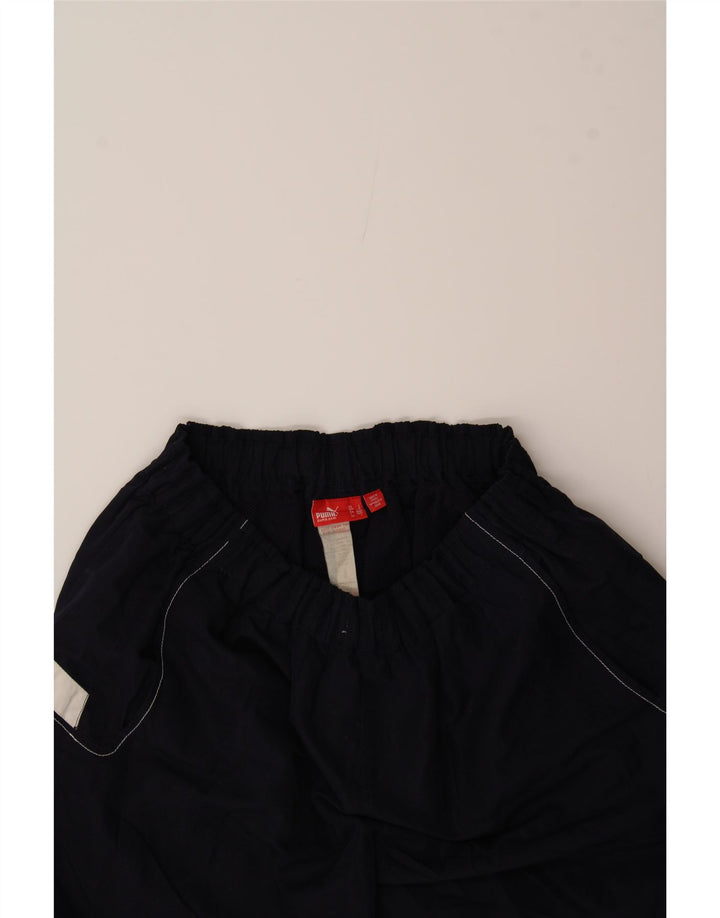 PUMA Mens Graphic Sport Shorts Large  Navy Blue Polyester Vintage Puma and Second-Hand Puma from Messina Hembry 