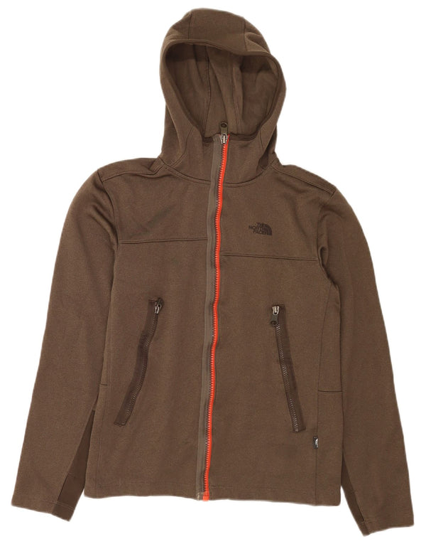 Damski sweter z kapturem i zamkiem The North Face, UK 10, mały, khaki, poliester