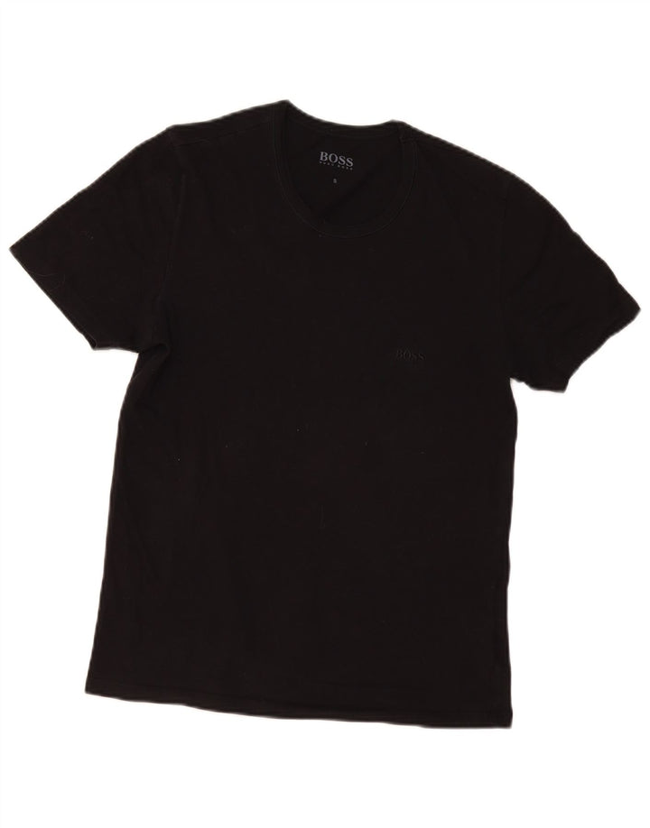 T-shirt męski Hugo Boss, mały, czarny, bawełniany