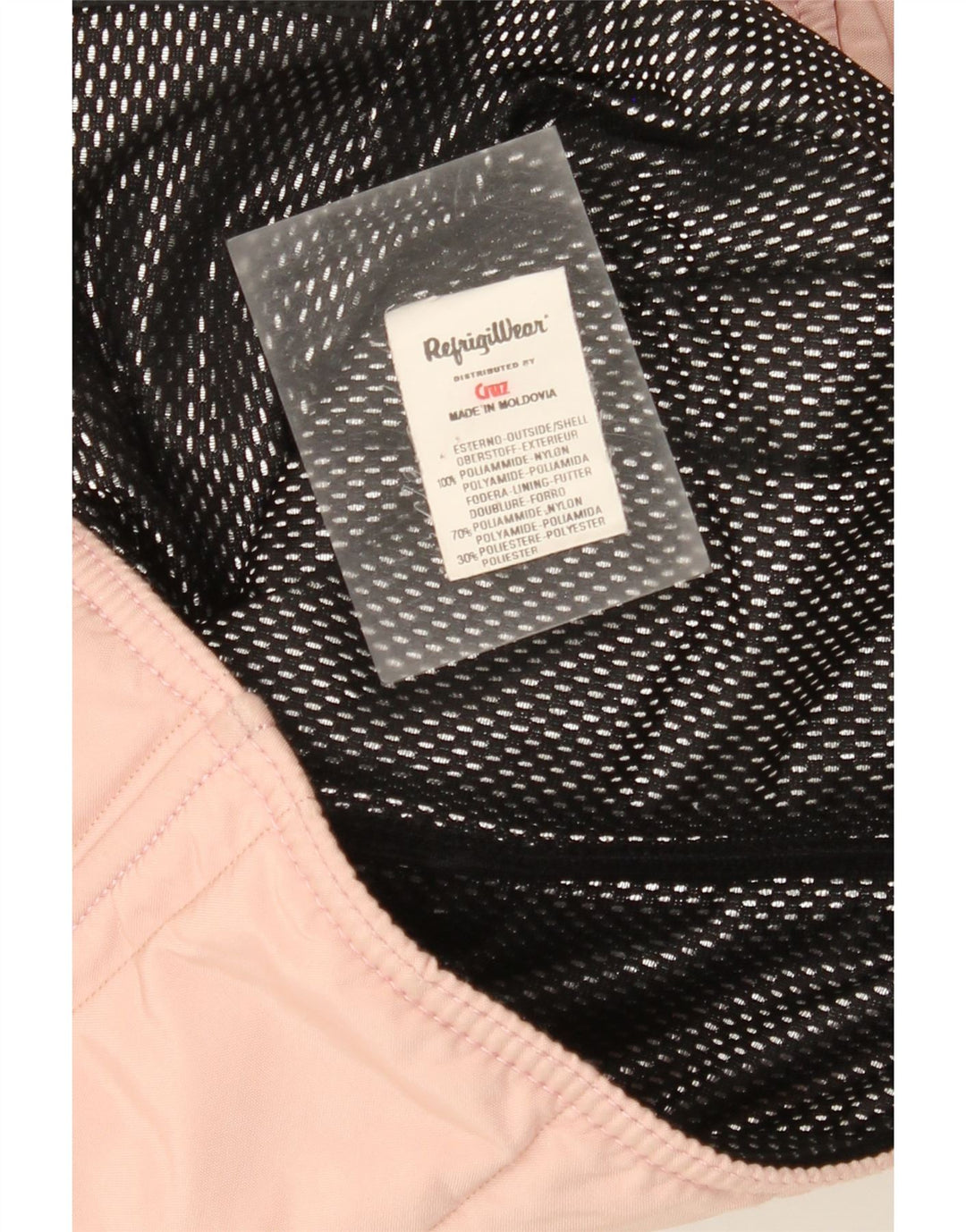 Damska ocieplana kurtka Refrigiwear UK 16, duża, różowa, nylonowa