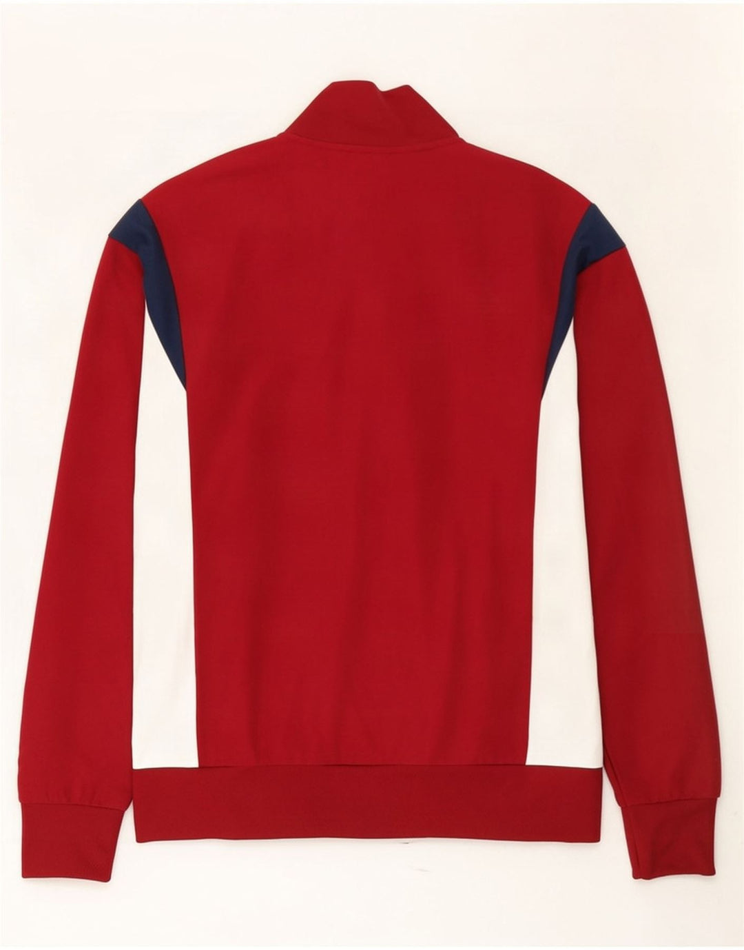 Męska kurtka dresowa Adidas, średnia, bordowa, z blokami kolorów