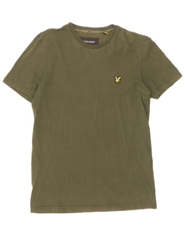 T-shirt męski Lyle & Scott, mały, bawełniany khaki