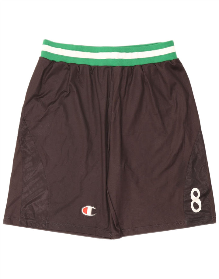 Męskie spodenki sportowe Champion 4XL Czarny poliester z blokami kolorów