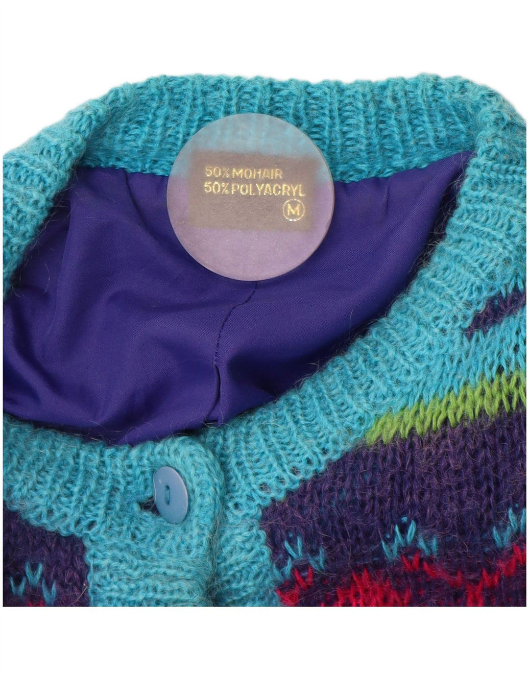 Sweter damski w stylu vintage, UK 14, średni, wielobarwny, Fair Isle