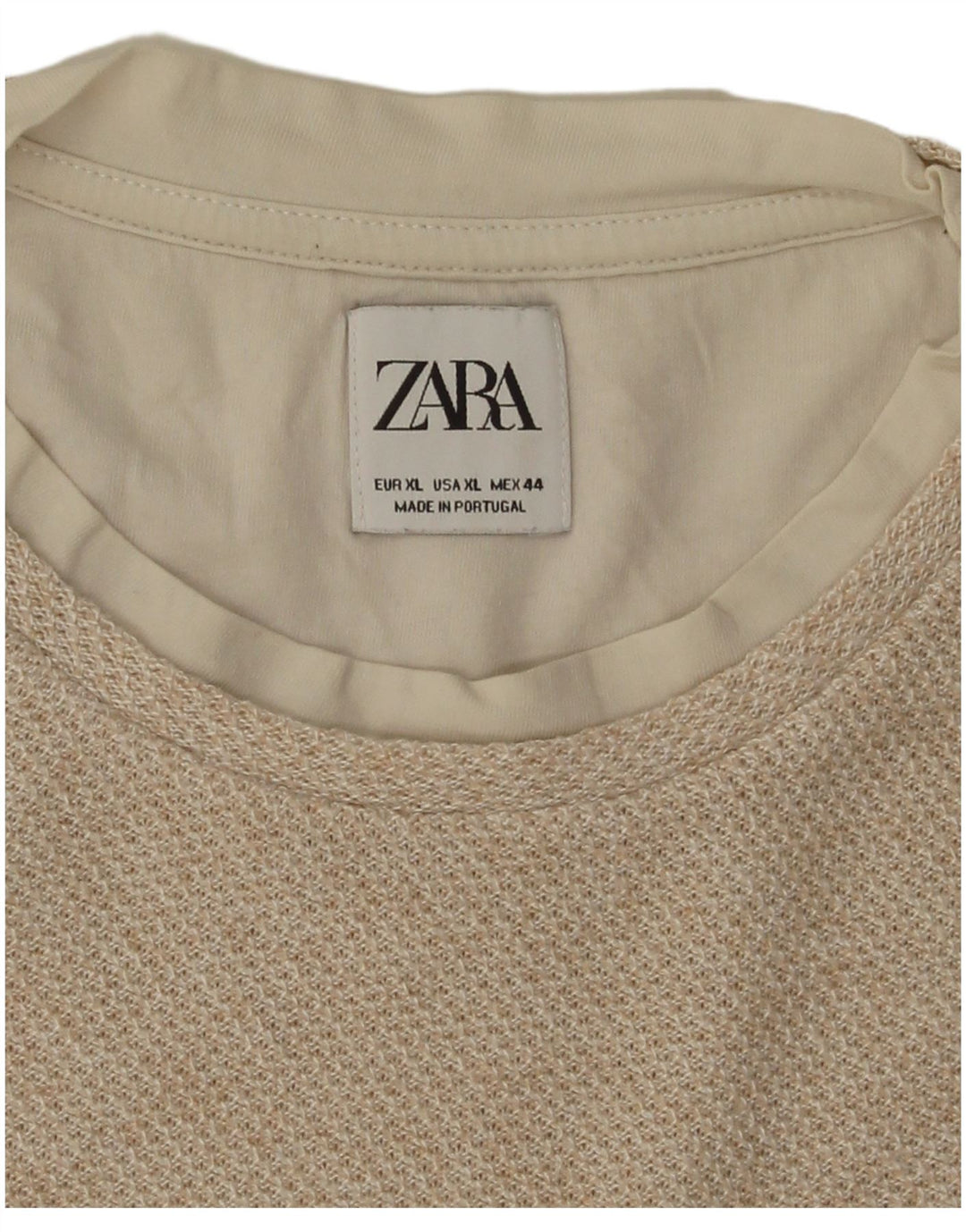 T-shirt męski Zara Top XL beżowy