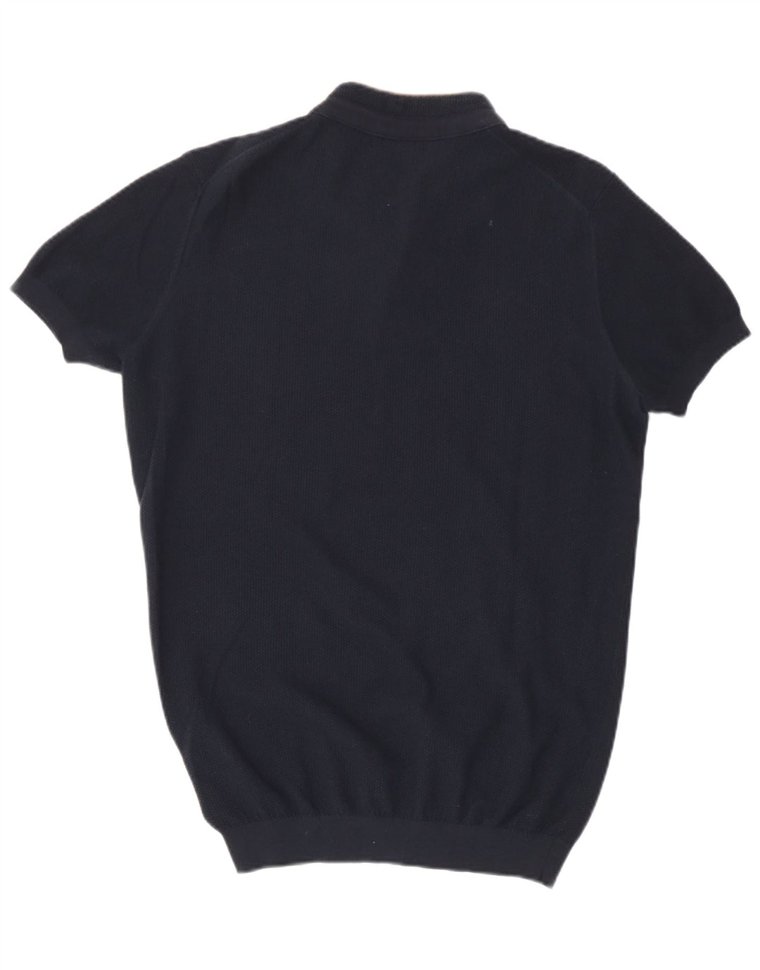 Męska koszulka polo Massimo Dutti, średnia, granatowa, bawełniana