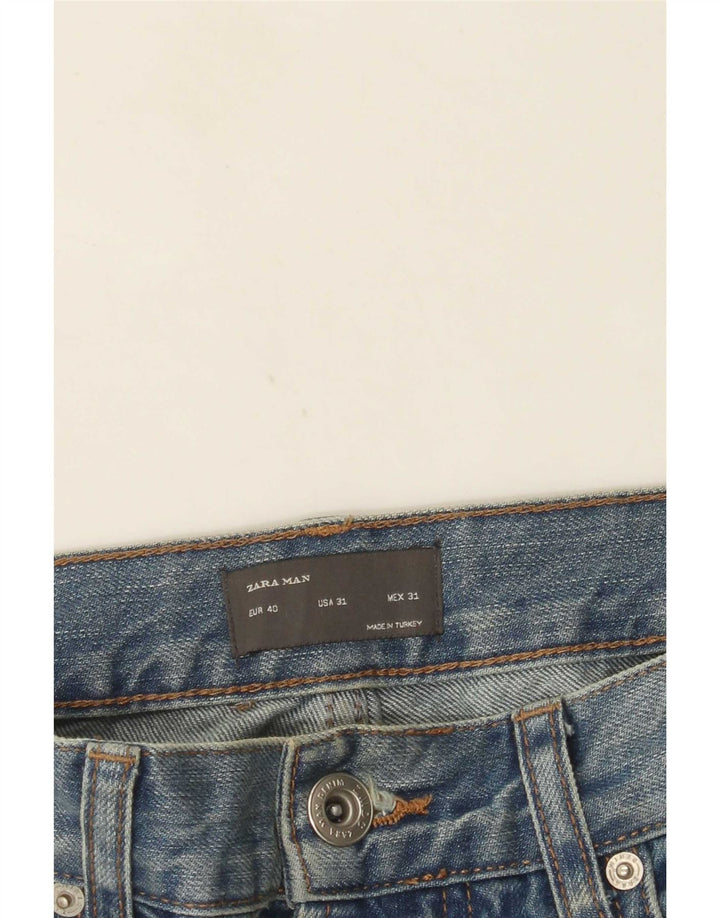 Męskie jeansy Zara w trudnej sytuacji EU 40 Medium W31 L28 Niebieskie