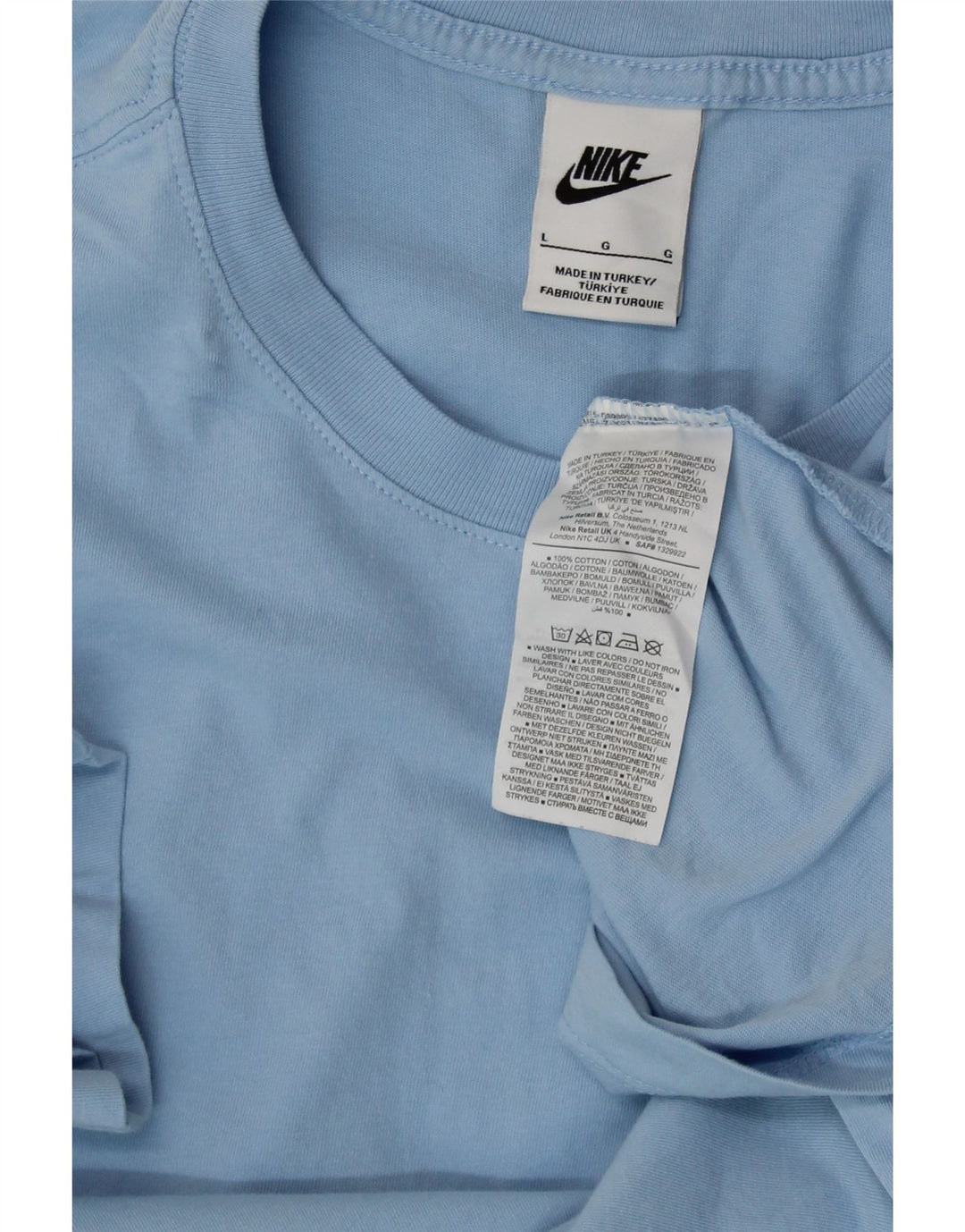 T-shirt damski NIKE Top UK 16, duży, niebieski, bawełniany