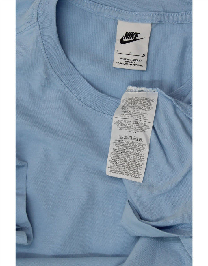 T-shirt damski NIKE Top UK 16, duży, niebieski, bawełniany