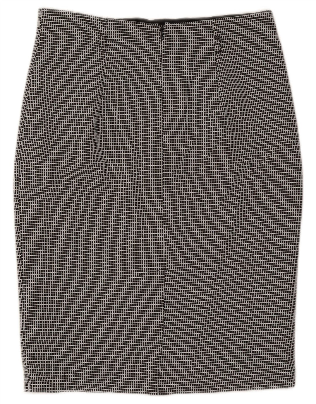 Marks & Spencer Damska spódnica ołówkowa UK 12 Medium W30 Czarny poliester w kratę