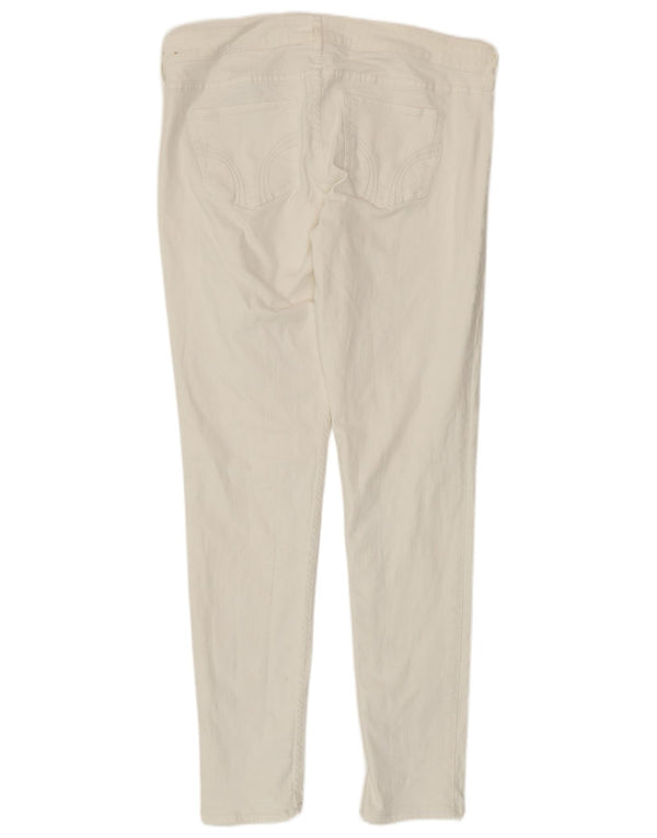 HOLLISTER Damskie super obcisłe dżinsy US 13 duże W31 L31 biała bawełna