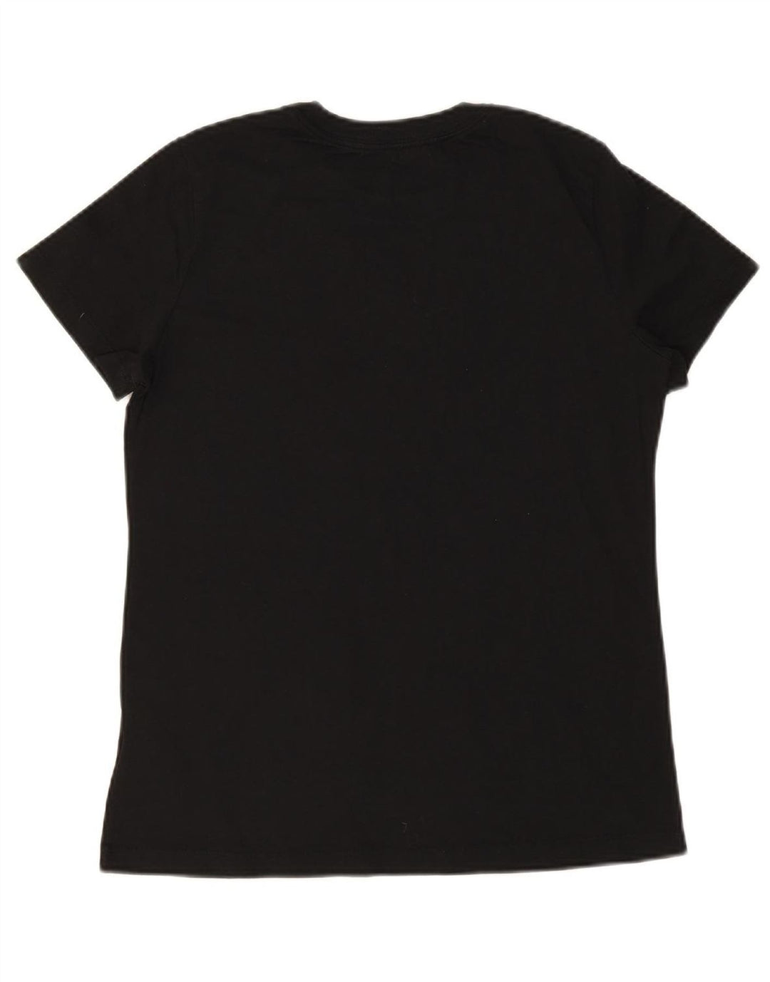 NIKE Womens Graphic T-Shirt Top UK 14 Medium Black Cotton