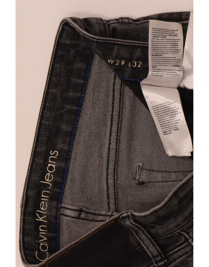 Męskie dżinsy Calvin Klein W29 L32 Szara bawełna