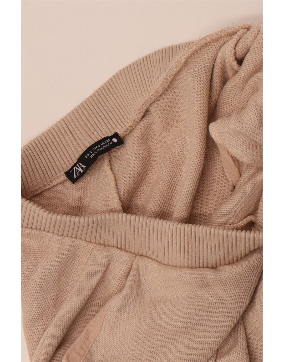 Damskie spodnie dresowe ZARA Joggers UK 8 Small Beige