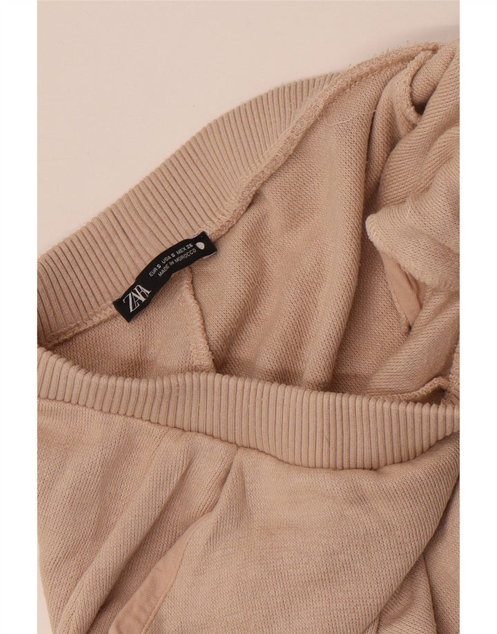 Damskie spodnie dresowe ZARA Joggers UK 8 Small Beige