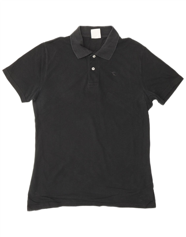 Męska koszulka polo DIADORA, duża, czarna
