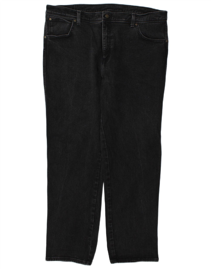 Męskie jeansy Wrangler Regular Straight W42 L32 Szara bawełna
