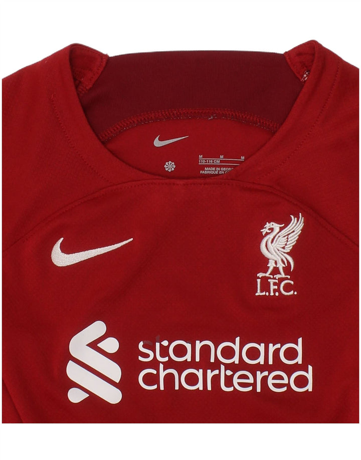Chłopięca koszulka z grafiką Nike Liverpool Graphic 5-6 lat czerwona