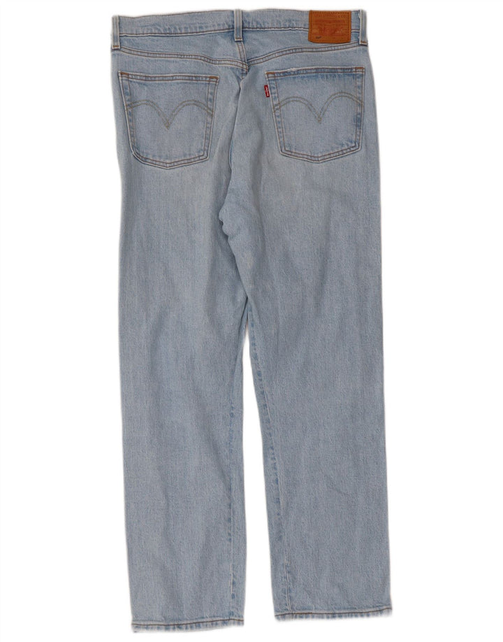 Męskie jeansy LEVI'S 501 Graphic Straight W31 L28 Niebieskie bawełniane