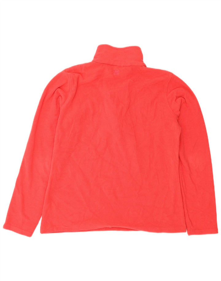 Damski sweter polarowy Mountain Warehouse z zamkiem błyskawicznym, UK 14, średni czerwony poliester