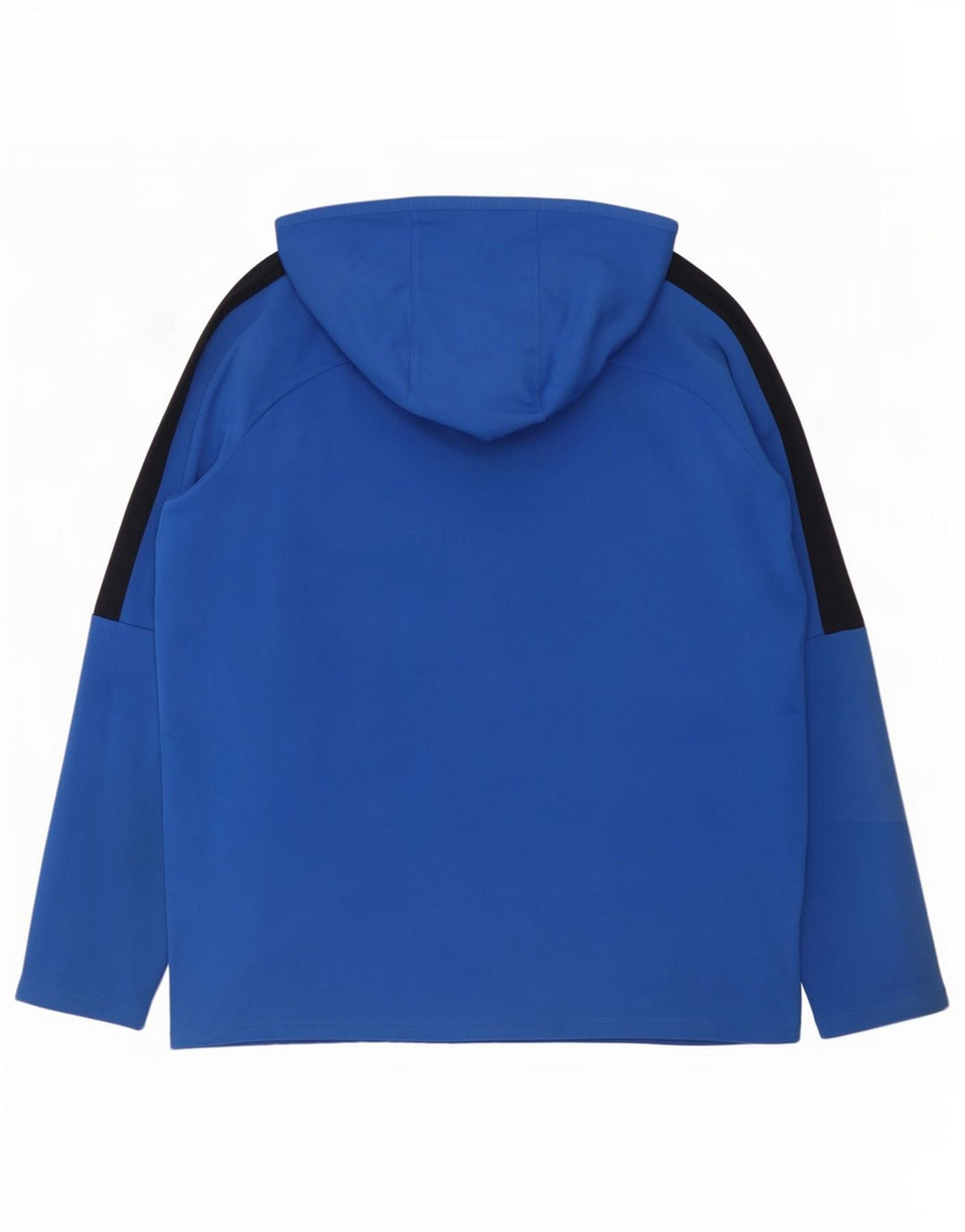 Męski sweter z kapturem Nike Dri Fit Graphic, duży niebieski poliester z blokami kolorów