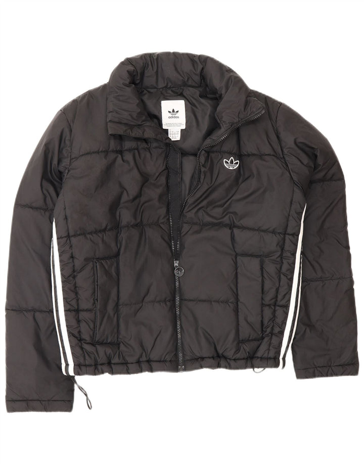 Damska kurtka ponadgabarytowa Adidas UK 10, mała, czarna, poliester