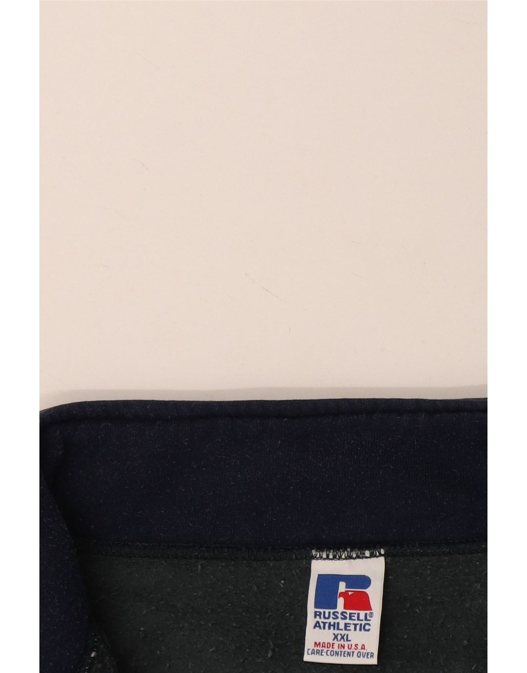 Męski sweter RUSSELL ATHLETIC z zamkiem błyskawicznym, 2XL, niebieski, bawełniany