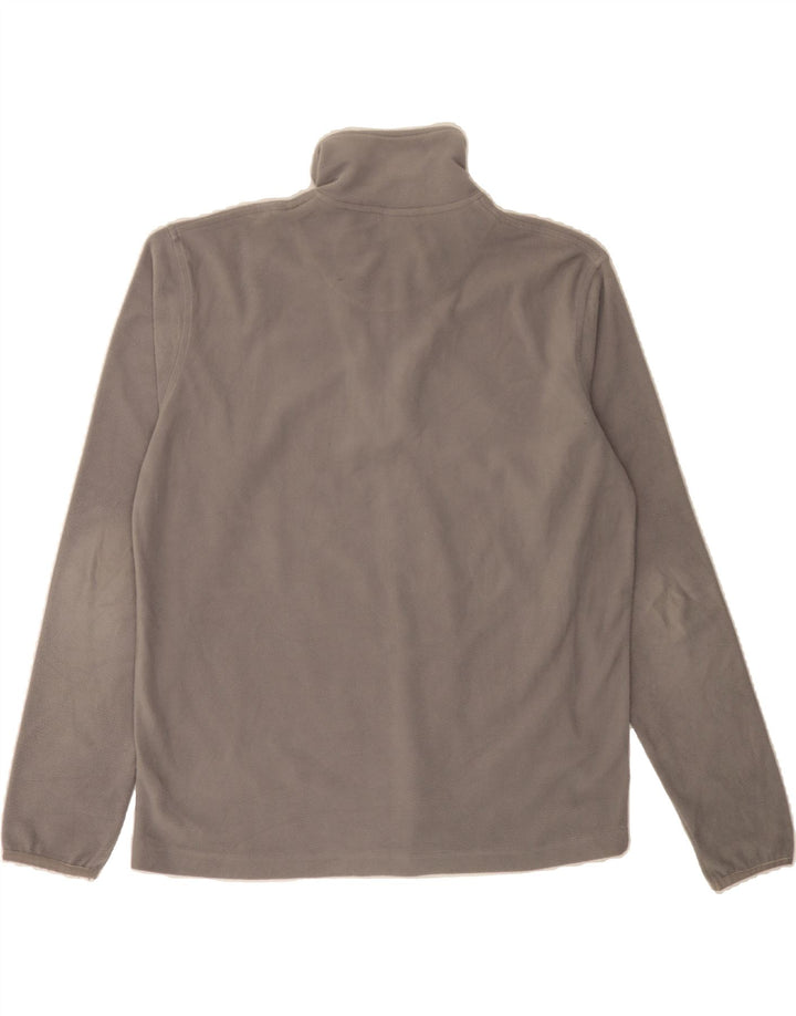 LOTTO Mens Zip Neck Fleece Jumper Large Grey Polyester Vintage Lotto and Second-Hand Lotto from Messina Hembry 