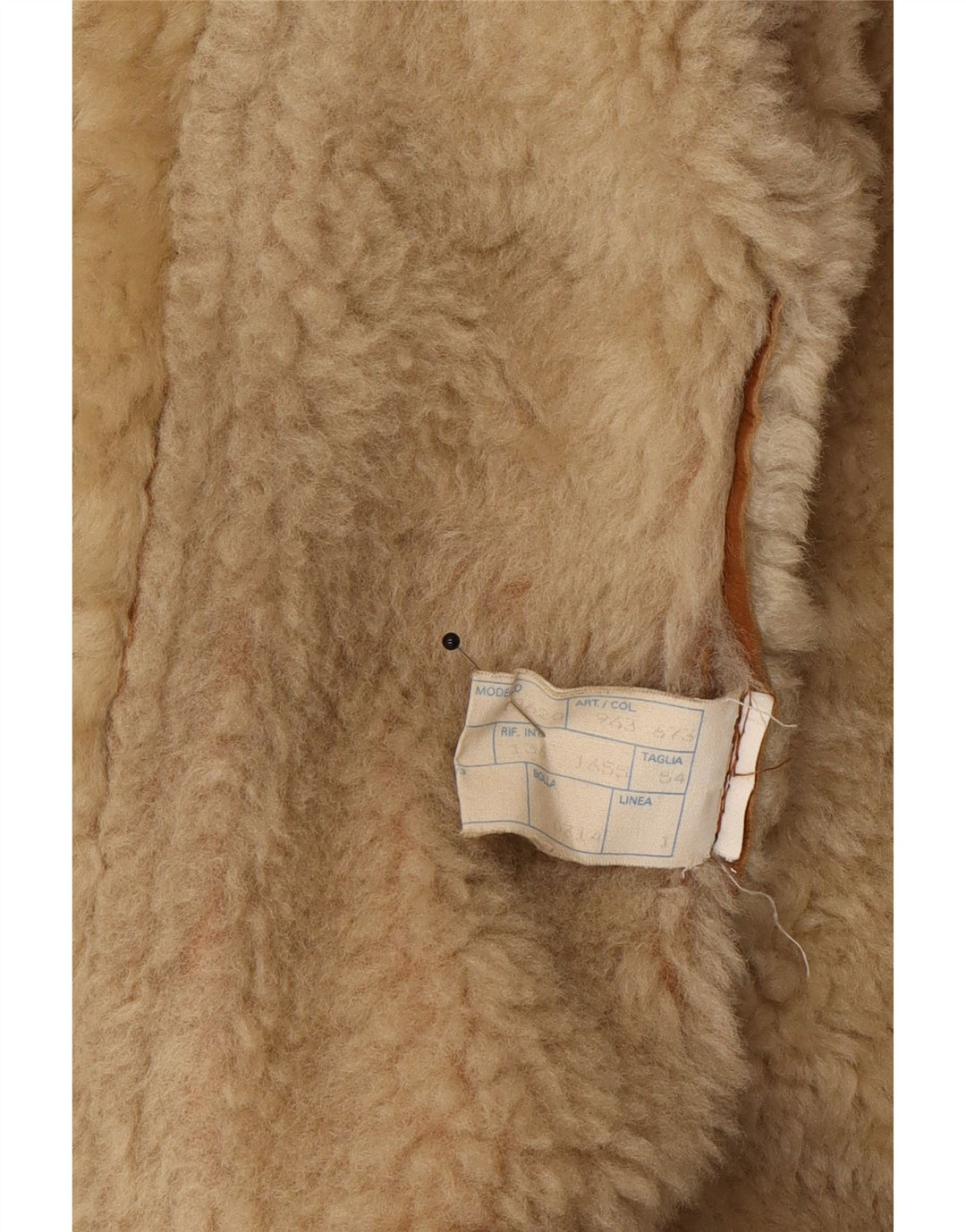 Męska kurtka shearling Vinci UK 40, duża brązowa skóra