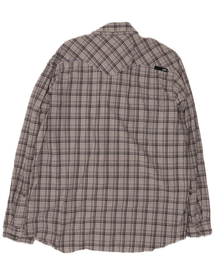 Koszula męska Vans 2XL, bawełniana, szara krata
