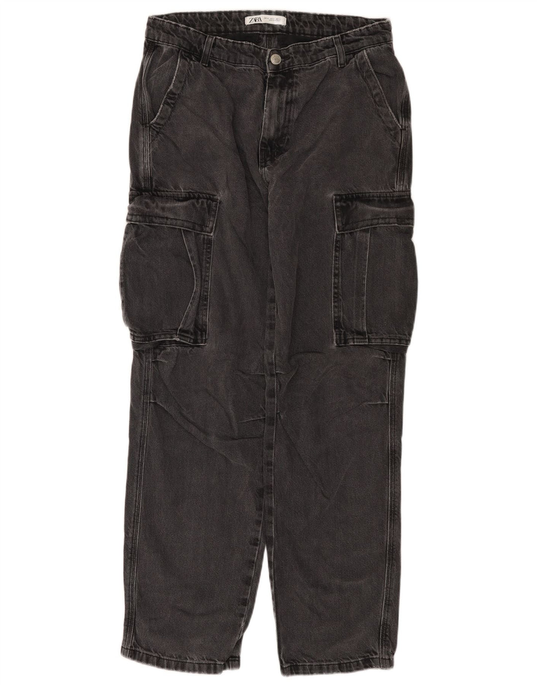 Jeansy męskie Zara Cargo Straight EU 40 Medium W31 L31 Szare