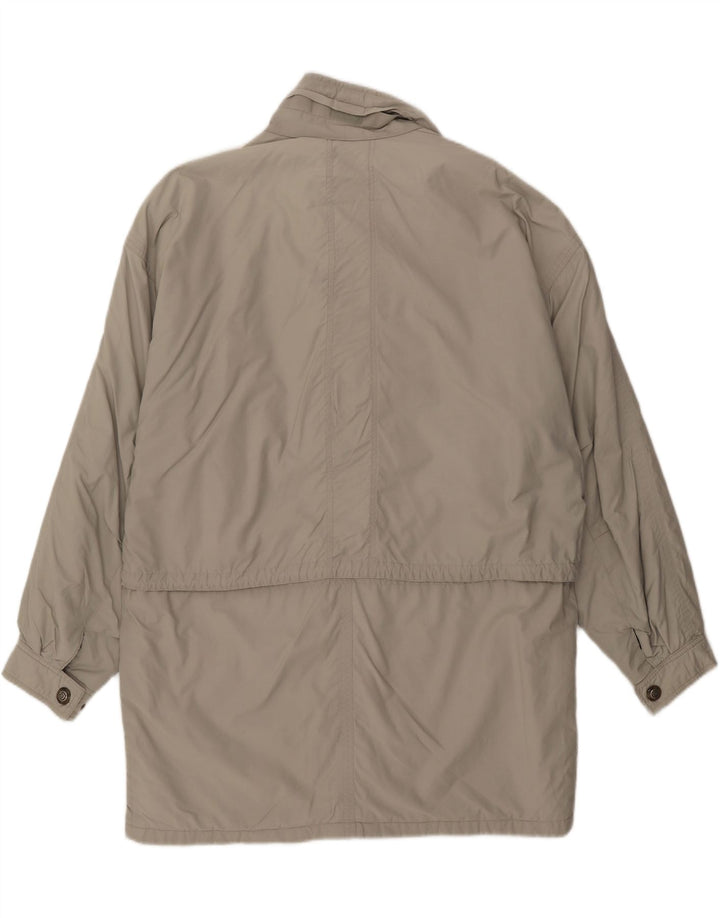 Męski płaszcz wiatrówkowy BUGATTI Gore-Tex IT 50, duży, szary, bawełniany