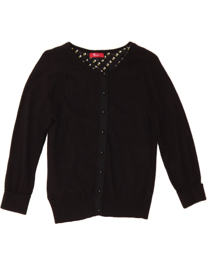MONSOON Womens Cardigan Sweater UK 2 2XS Black Cotton Vintage Monsoon and Second-Hand Monsoon from Messina Hembry 