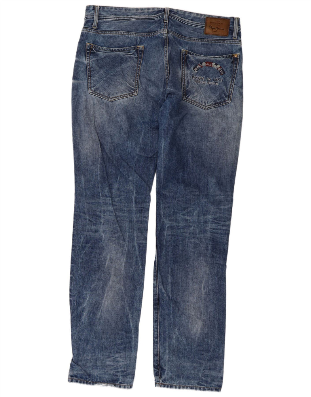 PEPE Jeans Męskie jeansy slim fit o regularnym kroju W38 L34 Niebieska bawełna