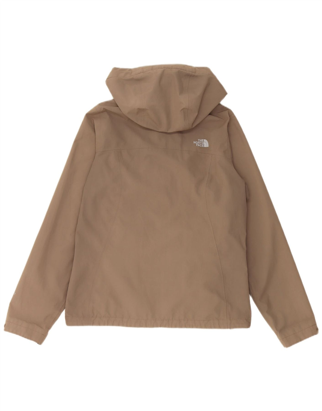 Damska kurtka przeciwdeszczowa z kapturem The North Face Hyvent UK 14 w kolorze średniego beżu