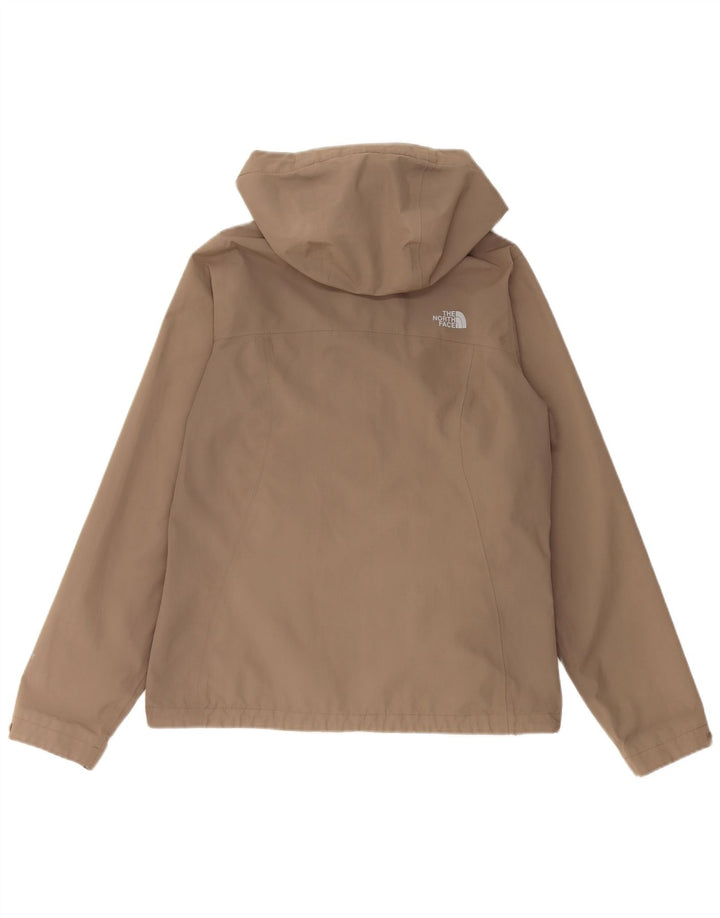 Damska kurtka przeciwdeszczowa z kapturem The North Face Hyvent UK 14 w kolorze średniego beżu