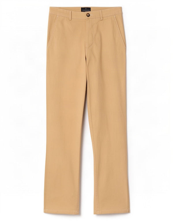 Trussardi Mens Straight Chino Trousers IT 46 Small W28 L33 Beige Cotton