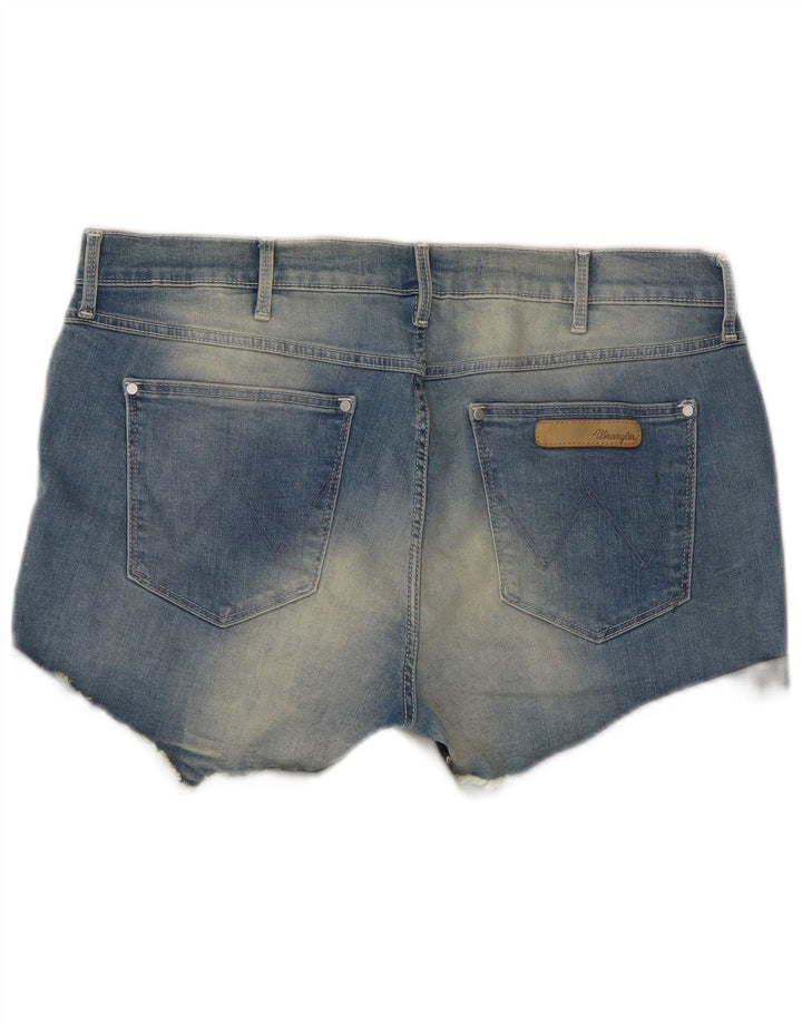 Damskie spodenki jeansowe Wrangler W32, duże, niebieskie, bawełniane