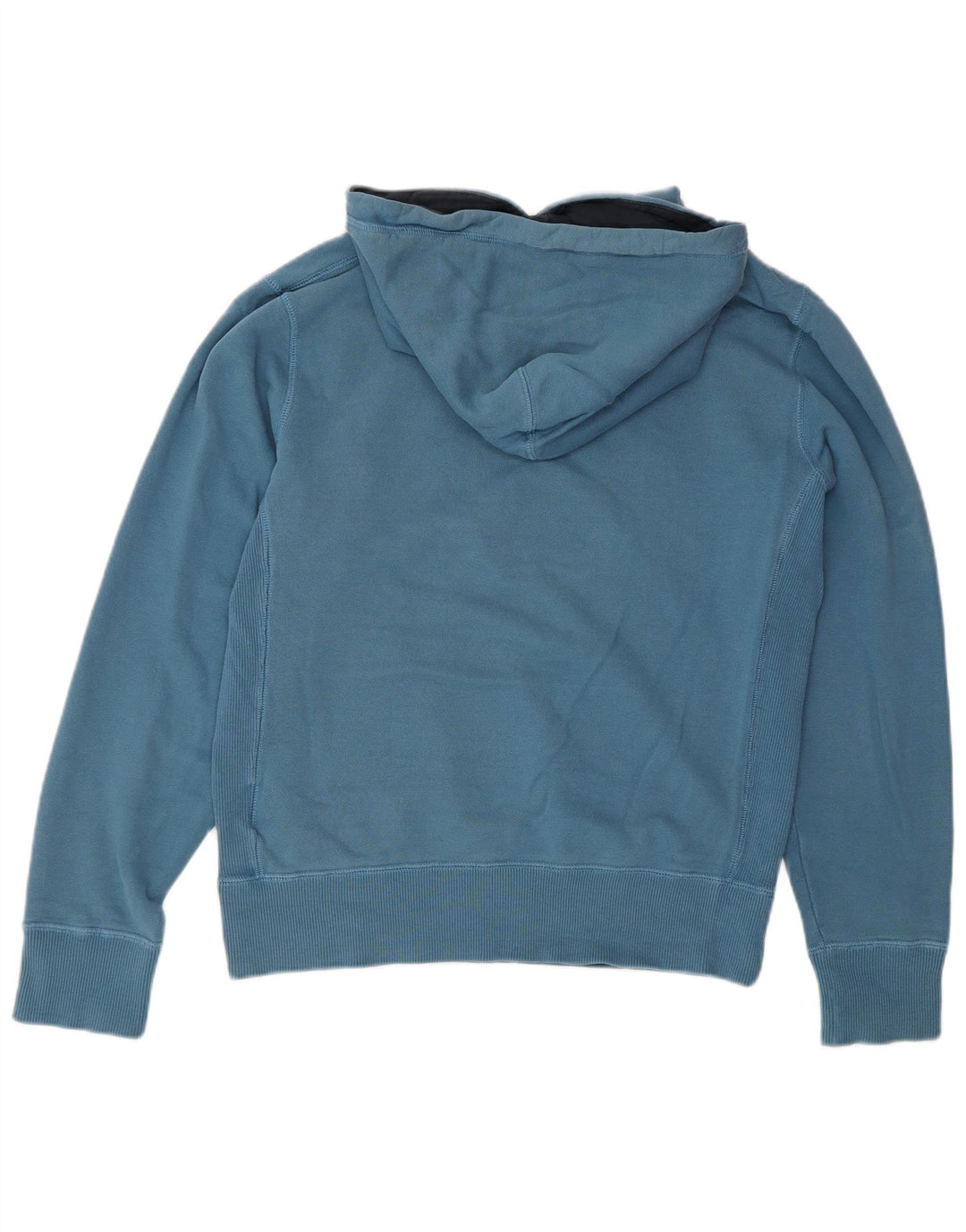 Męski sweter z kapturem NIKE z grafiką, mały, niebieski, bawełniany