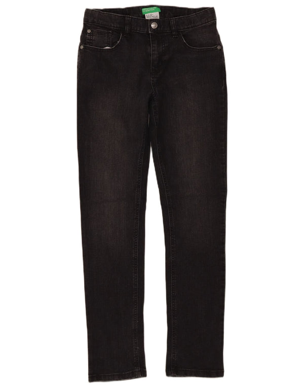 Dżinsy chłopięce Benetton Slim, 11-12 lat, 2XL W28 L30, szara bawełna
