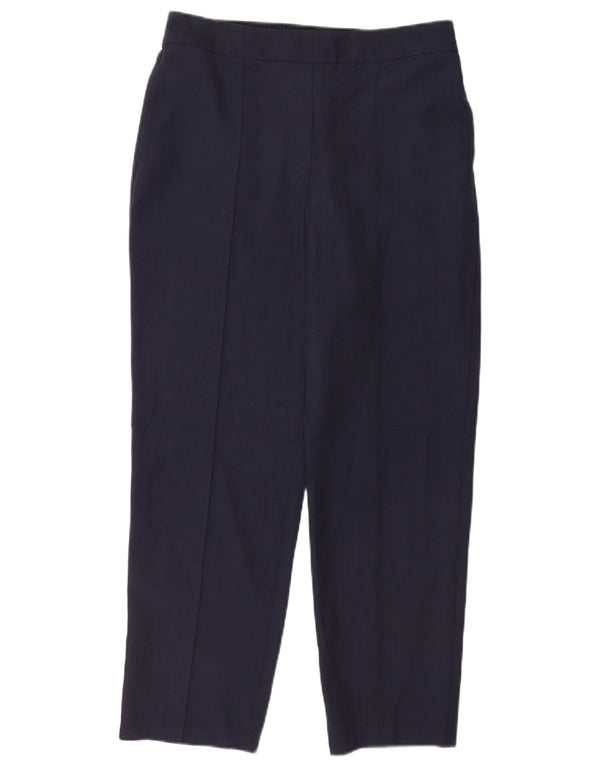 Damskie spodnie Chino Marks & Spencer UK 14 Large W32 L27 Granatowa kratka