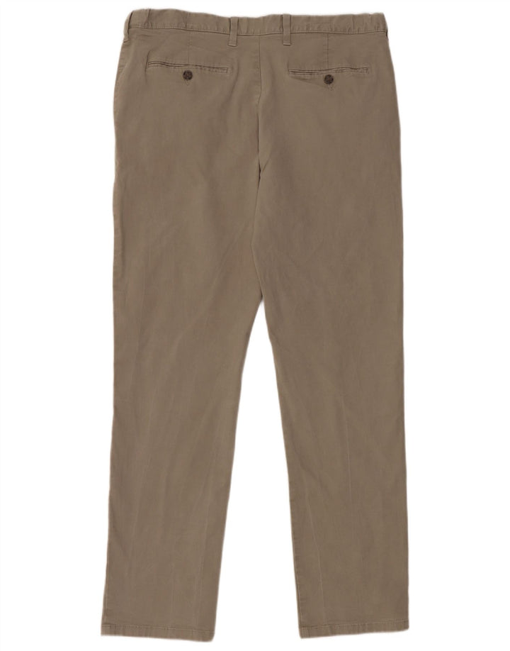 Męskie spodnie typu chino Regular Marks & Spencer W38 L33 Szara bawełna