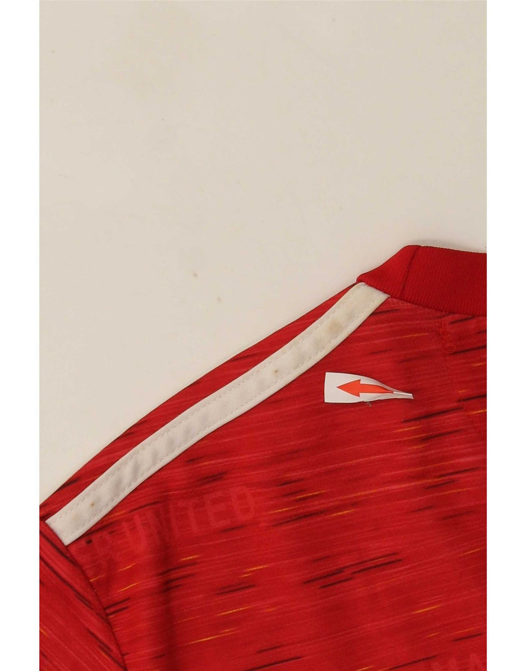 Męska koszulka Adidas Manchester United z poliestru w kolorze średniej czerwieni