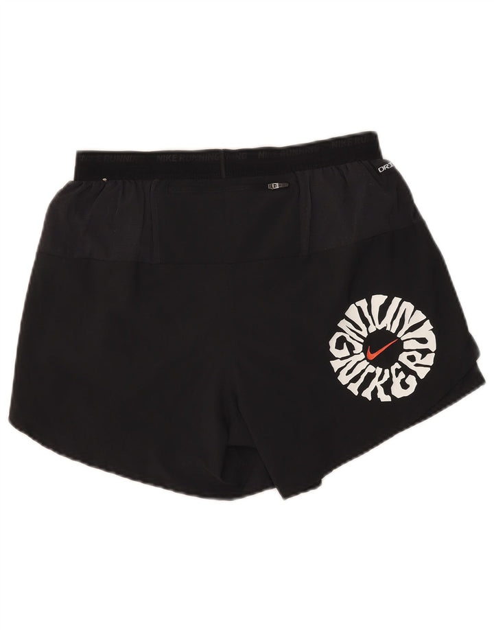 Damskie spodenki sportowe Nike Dri Fit Graphic UK 14, średni czarny poliester